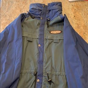 Rusty industrial snow board coat Size Small
